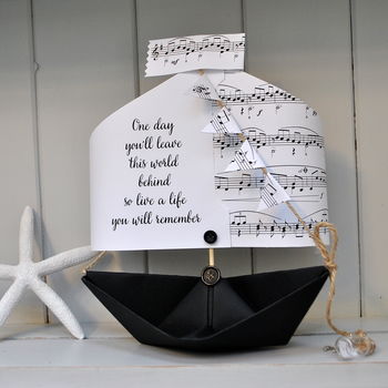 'How Long Will I Love You' Personalised Sailing Boat, 4 of 10