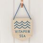 'Vitamin Sea' Wooden Wall Plaque, thumbnail 2 of 3