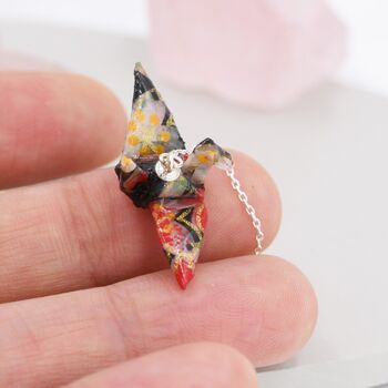Japanese Paper Origami Crane Ear Threaders Two, 3 of 10