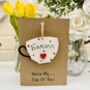 Personalised Valentines Card Cup Of Tea, thumbnail 3 of 4