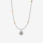 Silver Flower Clip On Pendant, thumbnail 3 of 7