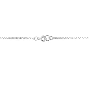 Turtle Dove Infinity Necklace In Silver, 4 of 5