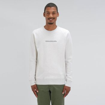 Custom Flag Organic Cotton Men’s Sweatshirt, 4 of 10