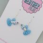 Handmade Sparkly Guppy Fish Earrings – Glitter Resin In Multiple Colours, thumbnail 3 of 8