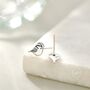 Sterling Silver Tiny Sparrow Bird Stud Earrings, thumbnail 5 of 11