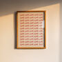 Love Love Love You Wall Art Print, thumbnail 1 of 10