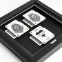 Personalised Mr And Mr Wedding Gift Lion Playing Cards Frame, thumbnail 2 of 9