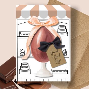 Pack Of Six Chocolate Scented Easter Cards, 11 of 12