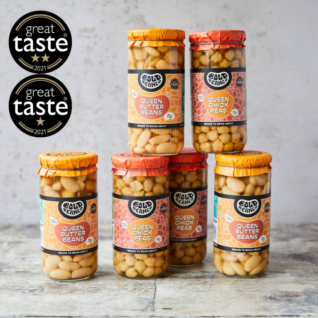 Queen Butter Bean And Chickpea Taster Pack By Bold Bean Co
