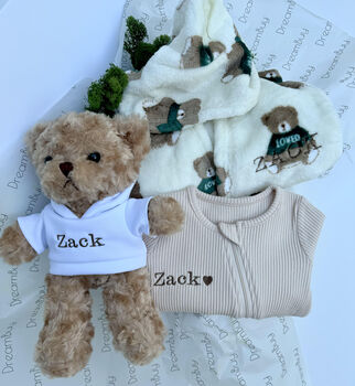 Personalised Toddler And Baby Gift Set Celebration Box, 4 of 11