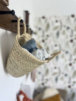 Small Handwoven Straw Basket, 5 of 8