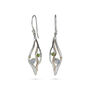 Elegant Moonstone And Peridot Silver Earrings, thumbnail 4 of 5