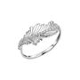 Sterling Silver And Crystal Feather Ring, thumbnail 2 of 6