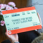Personalised Train Ticket Chopping Board For Mum, thumbnail 2 of 4