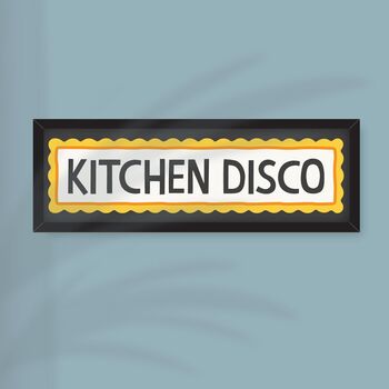 Framed Kitchen Disco Print, 7 of 12