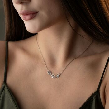 Personalised 'Family Bouquet' Birthstone Flower Necklace, 7 of 11