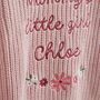 Personalised Mummy's Little Girl Pink Cardigan, thumbnail 3 of 4