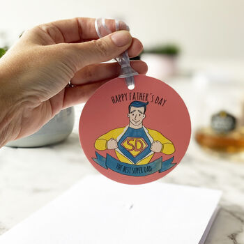 Personalised Father's Day Super Hero Card With Medal, 11 of 12