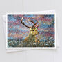 Red Stag In Heather Card, thumbnail 1 of 2