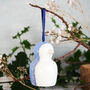 Porcelain Penguin Christmas Tree Decoration, thumbnail 1 of 4