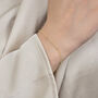 Gold Plated Dainty Satellite Chain Stacking Bracelet, thumbnail 2 of 4