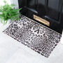 Grey Leopard Print Outdoor Doormat, thumbnail 1 of 2
