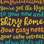 Shiny New Home Housewarming Card, thumbnail 2 of 2