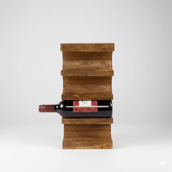 Wooden Wall Mounted Wine Rack And Wine Bottle Holder, 5 of 5