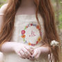 Personalised Summer Flower Wreath Children's Apron, thumbnail 5 of 7