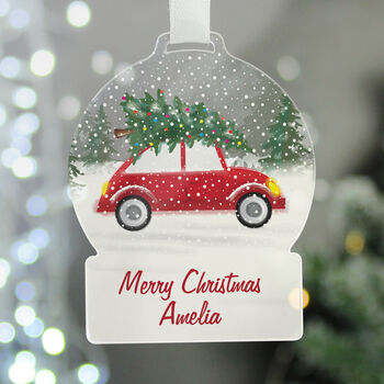 Personalised Driving Home For Christmas Decoration, 3 of 3