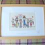 Personalised Family Picture Portrait Embroidery, thumbnail 3 of 12