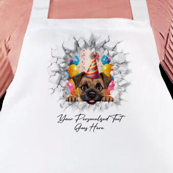 Personalised Border Terrier Birthday Break Through Dog, 3 of 8