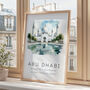 Abu Dhabi City Landmark Travel Print, thumbnail 2 of 7