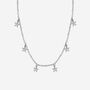 Sterling Silver Star Charm Choker Necklace Gift For Her, thumbnail 1 of 3