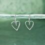 Heart Lace Sterling Silver Stud Earrings, thumbnail 3 of 11