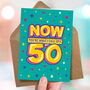 Funny 50th Epic Milestone Birthday Card, thumbnail 3 of 4