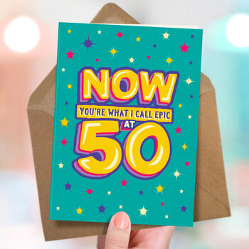 Funny 50th Epic Milestone Birthday Card, 3 of 4