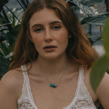 Turquoise Crystal Necklace, 3 of 5