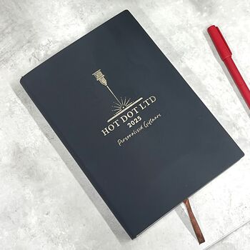 Personalised Leather 2025 Diary Notebook, 4 of 7