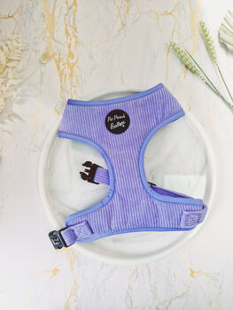 Pastel Purple Cord Dog Harness With Optional Set, 2 of 6