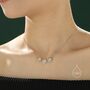 Daisy Flower Trio Pendant Necklace, thumbnail 7 of 11