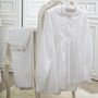 White Cotton Victorian Styled Pyjama Set, thumbnail 2 of 6