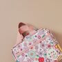 Personalised Just Bee Kids Retro Floral Lunch Bag, thumbnail 3 of 3