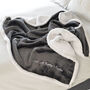 Personalised Maternity Mummy And Me Charcoal Blanket, thumbnail 3 of 4