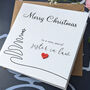 Sister In Law Christmas Card, 3D Wooden Heart, thumbnail 1 of 4
