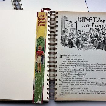 'The Schoolgirls Book' Upcycled Notebook, 3 of 4