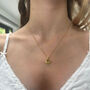 Peridot And Fan Pendant Necklace, thumbnail 1 of 3