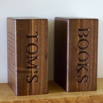 Personalised Wooden Bookends, 5 of 6