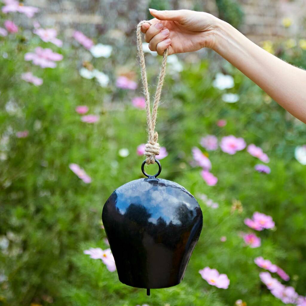 Zang Large Black Iron Cow Bell, 1 of 4