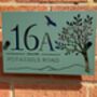 Personalised Tree And Bird Acrylic House Number Sign, thumbnail 8 of 9